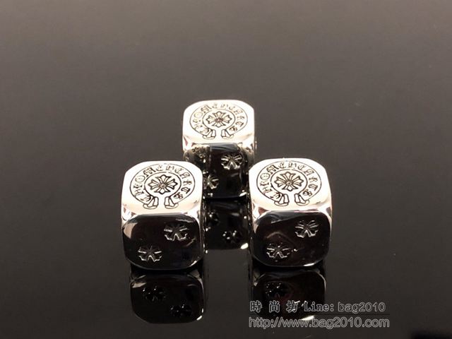 chrome hearts銀飾 克羅心骰子 克羅心手工雕刻色子  gjc1640